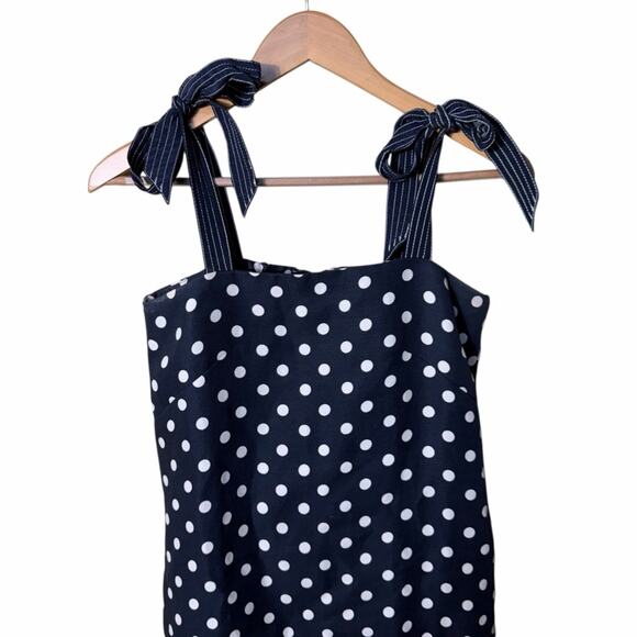 J. Crew Tie Strap Dress in Polka Dot Size 0 - Picture 7 of 15
